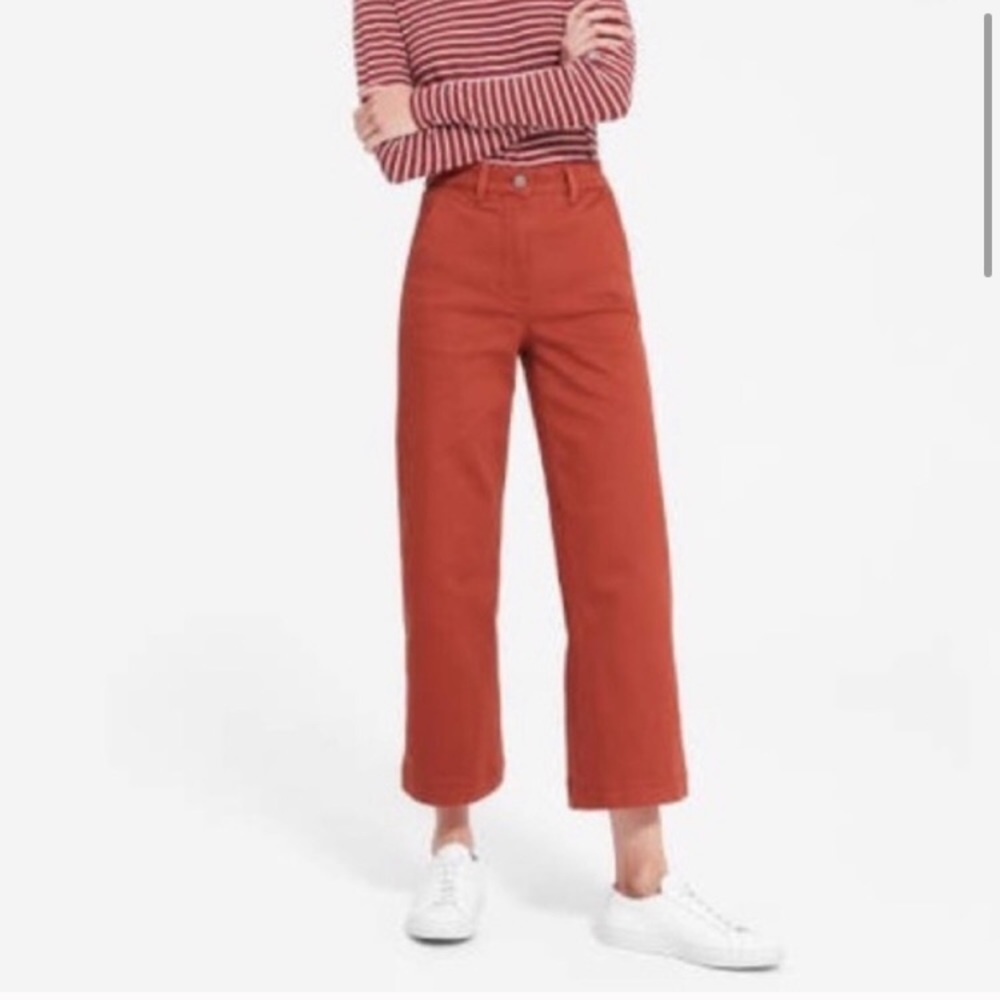Everlane Rustic Red Wideleg crop